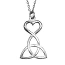 Stylish Triune Heart Pendant by Art Pewter featuring an intricate intertwined heart design, perfect for expressing love and unity in your jewelry collection.