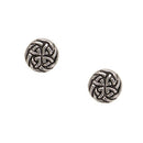 Eternal Interlace Earrings by Art Pewter, showcasing a unique interlace design with a diameter of 1/4 inch, perfect for both casual and formal wear.