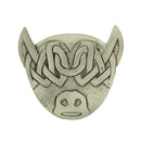 Stylish Highland Cow Brooch designed by Art Pewter, featuring a bold 5cm x 4.5cm size with elegant craftsmanship that celebrates Scottish heritage.