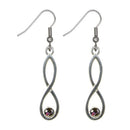 Colonsay Knot Earrings made from high-quality pewter, featuring a unique knot design that adds elegance to any outfit.