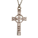 Iona Cross Pendant by Art Pewter, elegantly designed pendant symbolizing faith, measuring 2.3cm in width and 4.5cm in height, perfect for any occasion.