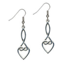 Jura Knot Earrings in high-quality pewter, showcasing a sophisticated knot design ideal for elegant styling