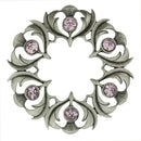 Gift presentation of the Antique Scottish Thistle Plaid Brooch, perfect for special occasions or as a unique addition to jewelry collections.