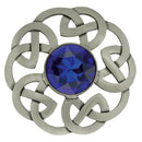 Antique Celtic Interlace Plaid Brooch