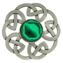 Antique Celtic Interlace Plaid Brooch