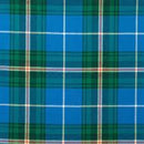 Close-up of the durable Tartan Square Tie Slide, featuring a vibrant clan crest encased in scratch-resistant resin for lasting beauty.
