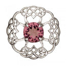 Beautiful handcrafted Glendevon Brooch, made in Scotland by Art Pewter, showcasing traditional Scottish metalwork with a unique design and rich textures, perfect for any outfit.