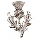 Scottish Thistle Brooch made from high-quality pewter, showcasing intricate details of this iconic Scottish symbol, perfect for adding elegance to any outfit.