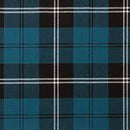 The Tartan Poncho - Reiver laid out flat, emphasizing its generous size and the soft drape of the lightweight fabric.