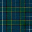 Close-up of the fabric used in the Ladies Old & Rare Hand Stitched Tartan Kilt - 8 yards, featuring a rich wool tartan woven in Scotland.