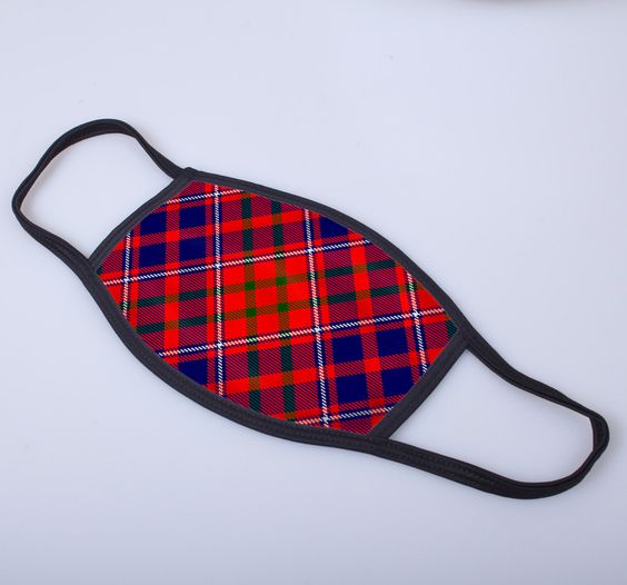 Cameron of Lochiel Tartan Printed Face Mask