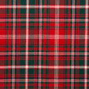 A close-up of the Luxury Tartan Handfasting Ribbon with Embroidery, highlighting the intricate custom embroidery details.