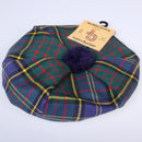 MacMillan Hunting Modern Wool Tam in vibrant tartan pattern, perfect for stylish warmth in any season.