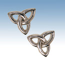 Stunning Crinan Earrings featuring a traditional Celtic interlace design, crafted from high-quality pewter. Perfect for adding subtle elegance to any outfit.