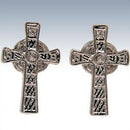 Iona Cross Earrings featuring a classic cross design in high-quality pewter, perfect for everyday wear or special occasions.