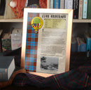 Anderson Clan History Print in a stylish frame, showcasing the clan crest and tartan, perfect for gifts or home decor.