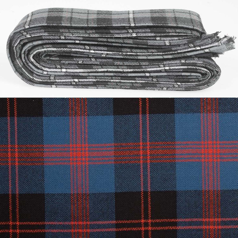 Wool Strip Ribbon in Angus Ancient Tartan - 5 Strips, Choose your Width