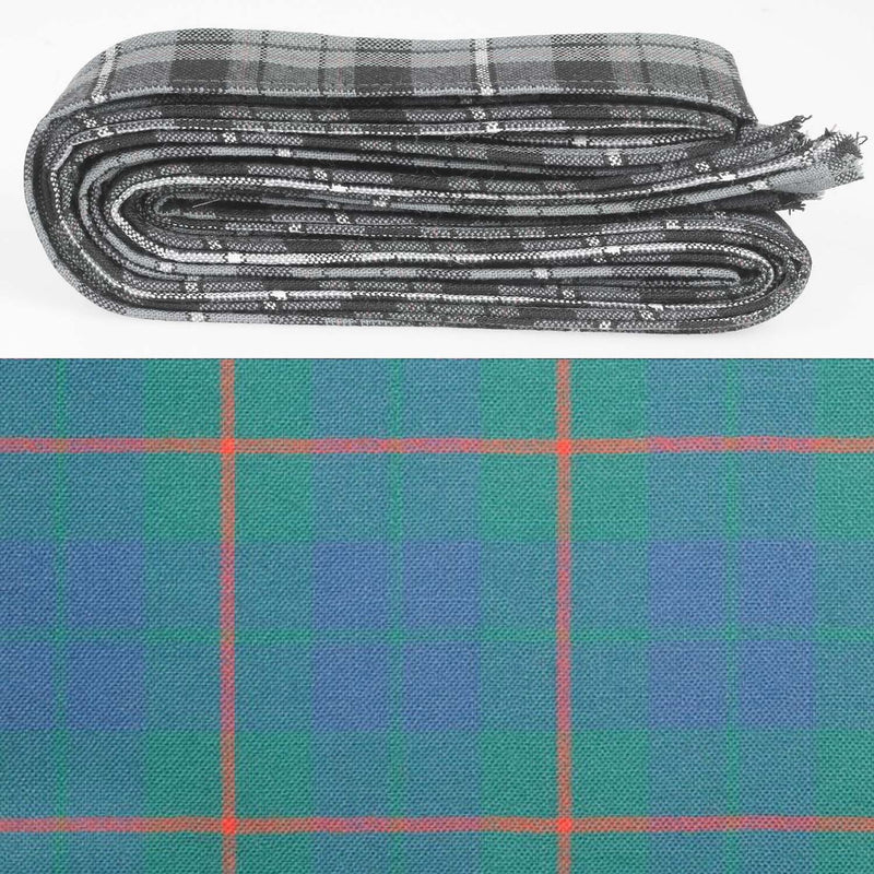 Wool Strip Ribbon in Barclay Hunting Ancient Tartan - 5 Strips, Choose your Width