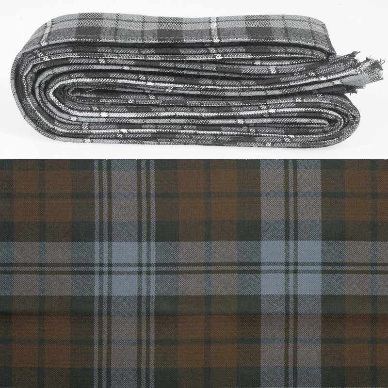 Wool Strip Ribbon in Black Watch Weathered Tartan - 5 Strips, Choose your Width