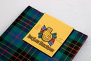 Scarf in Brodie Hunting Ancient Wool Tartan by Ingles Buchan, a lightweight accessory made from 100% pure new wool, perfect for warm climates and as a stylish fashion statement.