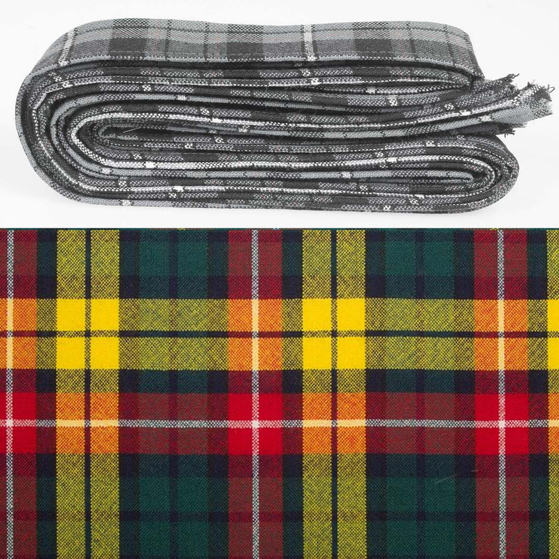 Wool Strip Ribbon in Buchanan Modern Tartan - 5 Strips, Choose your Width