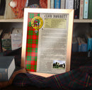 Burnett Clan History Print - Choose Framed or Unframed