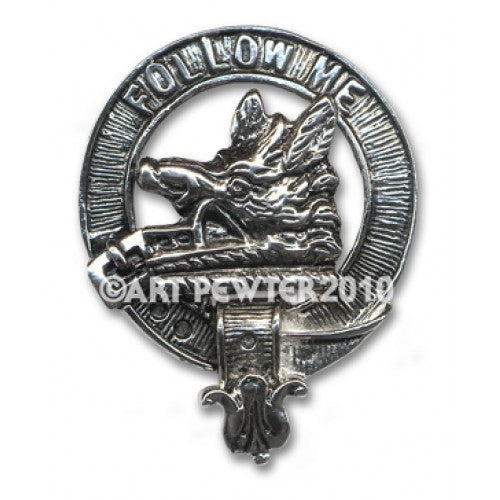 Campbell of Breadalbane Pewter Clan Crest Buckle For Kilt Belts
