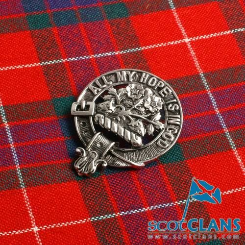 Fraser Clan Crest Badge in Pewter