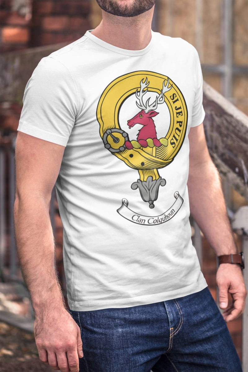 Colquhoun Clan Crest Gents T Shirt