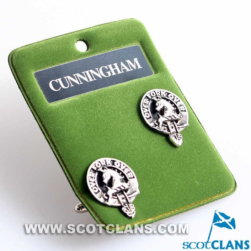 Cunningham Clan Crest Pewter Cufflinks
