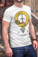 Dalziel Clan Crest Gents T Shirt showcasing a stylish design with the clan crest prominently displayed, perfect for showing pride in your heritage.