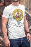 Duncan Clan Crest Gents T Shirt featuring a unique clan crest design, perfect for proud clan members.