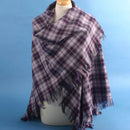 MacPherson Hunting Tartan Shawl made from 100% pure new wool, perfect for keeping warm and versatile as a table cover.