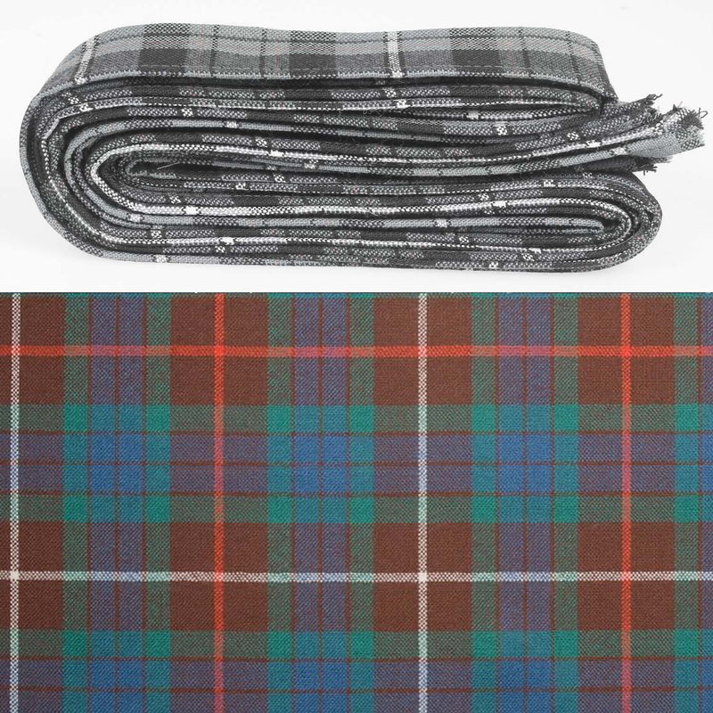 Wool Strip Ribbon in Fraser Hunting Ancient Tartan - 5 Strips, Choose Your Width