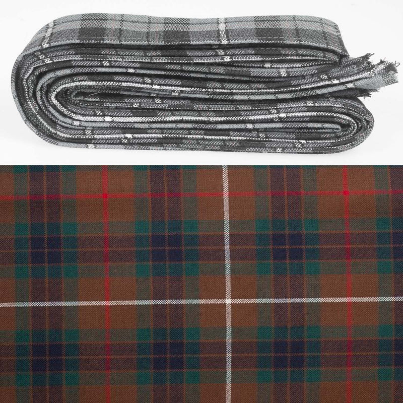 Wool Strip Ribbon in Fraser Hunting Modern Tartan - 5 Strips, Choose Your Width