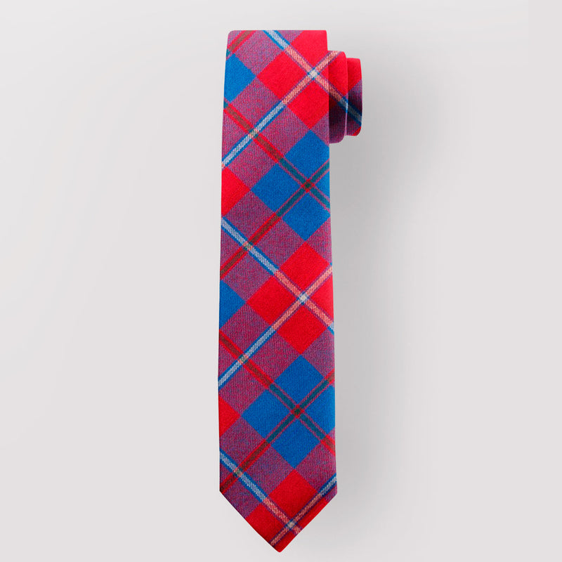 Pure Wool Tie in Galloway Red Tartan.