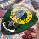 Ged Clan Crest Printed Wall Plaque - Custom Made showcasing Scottish heritage decor with vibrant colors and intricate details.