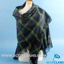 Gordon Modern Tartan Shawl in 100% pure wool, perfect for warmth and versatility, ideal as a shawl or table cover.