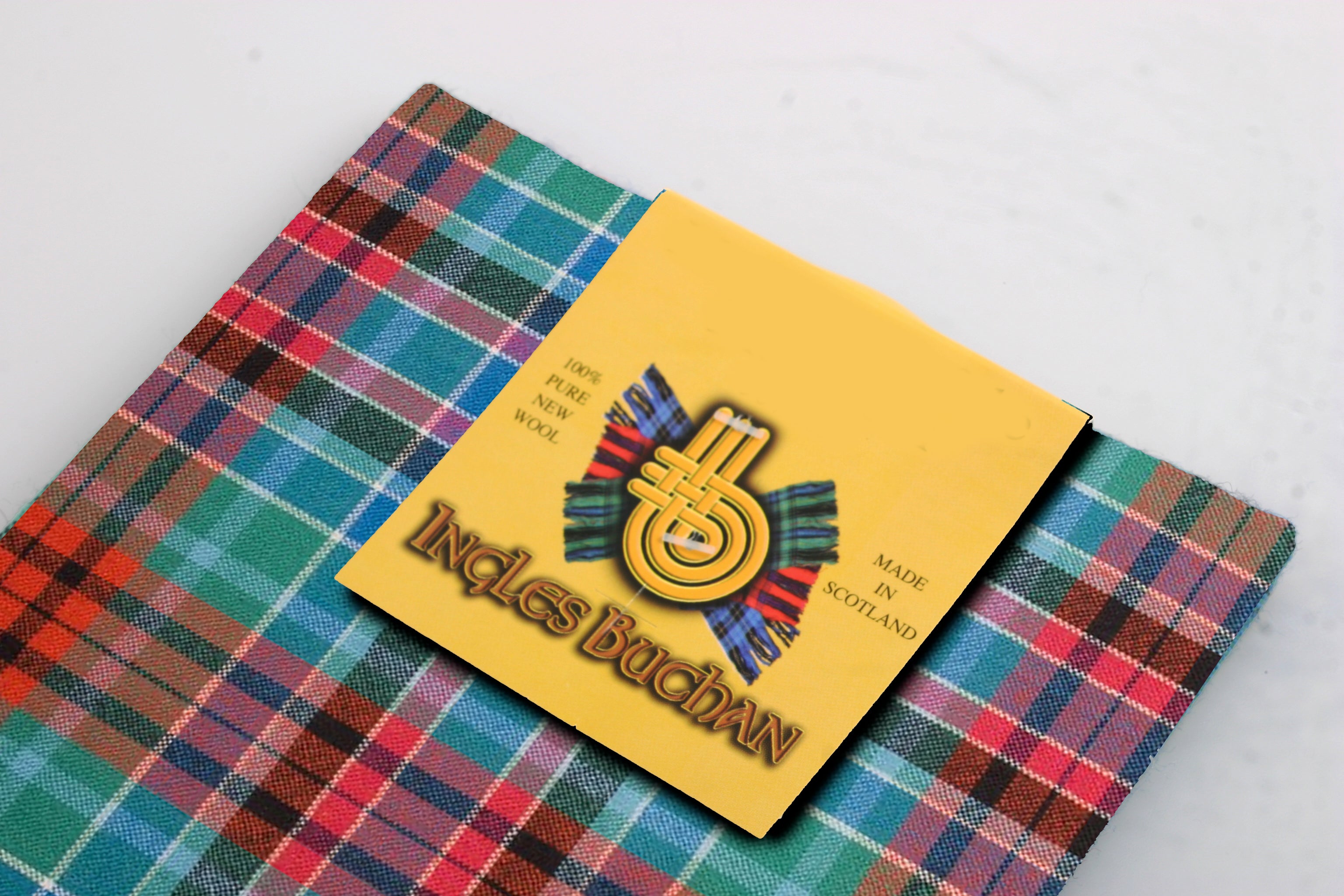 Men's Pure Wool Tartan Tie - Gordon Red Ancient, Handwoven In Scotland (55.9")