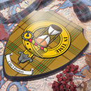 Houston Clan Crest Printed Wall Plaque - Custom Made displaying vibrant colors and intricate design, perfect for showcasing Scottish heritage.