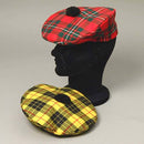 MacLaren Modern Bonspiel Tam showcasing its rich tartan pattern and adjustable leather lace tie, symbolizing Scottish heritage and contemporary style.