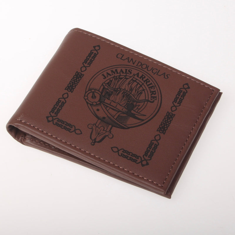 Douglas Clan Crest Real Leather Wallet