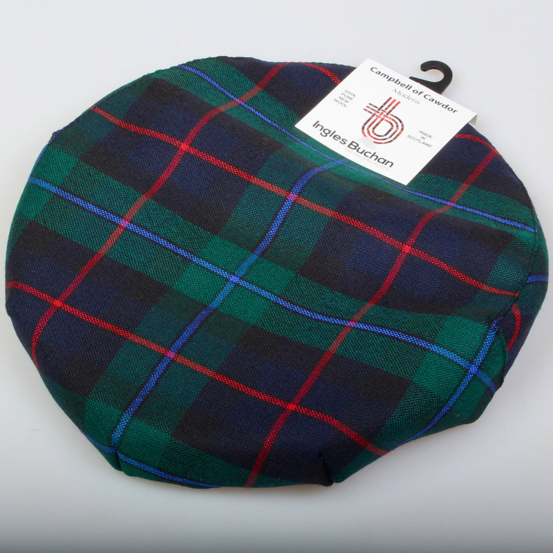 Pure Wool Golf Cap in Campbell of Cawdor Modern Tartan