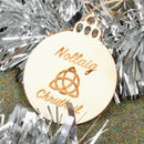 Wood Craft Clan Crest Christmas Ornament - Pack of 3.
