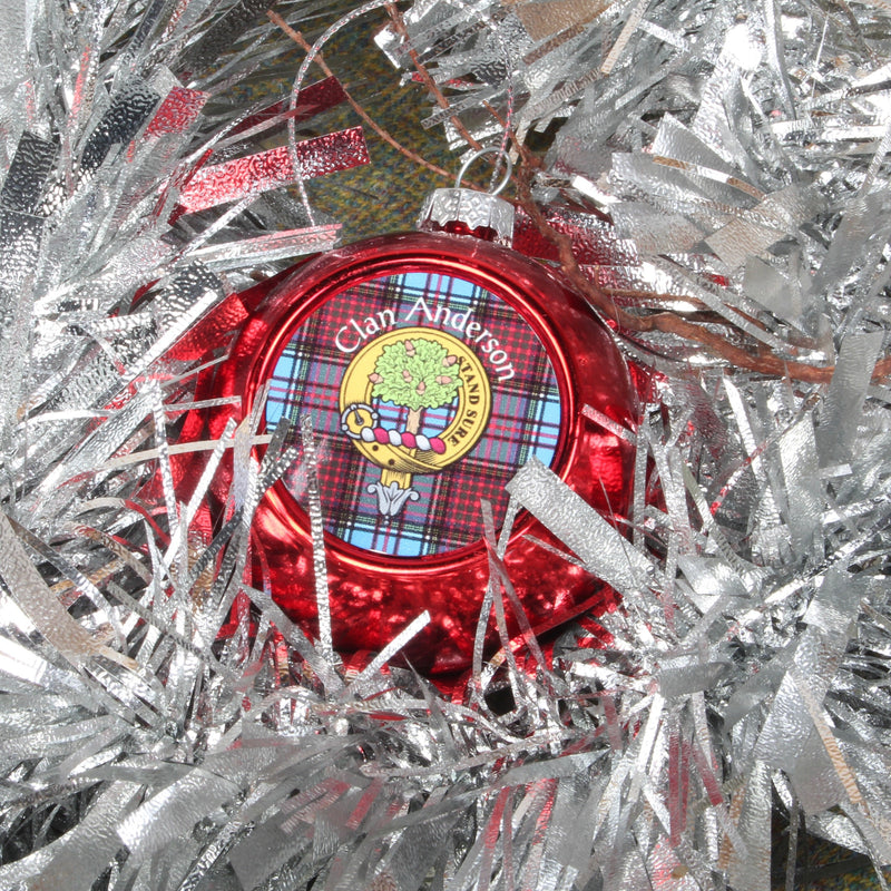 Small Clan Crest Christmas Bauble.