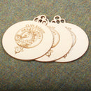 Ramsay Clan Crest Woodcraft Christmas Ornaments - 3 Pack