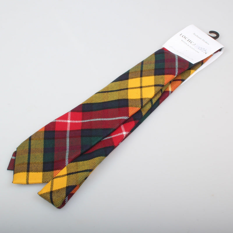 Luxury Pure Wool Tie in Buchanan Modern Tartan