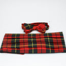 Cummerbund and Wing Collar Bow Tie set in Your Chosen Tartan