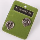 Livingston Clan Crest Pewter Cufflinks
