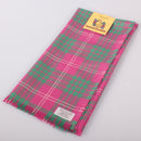 Crawford Ancient Tartan Wool Headscarf by Ingles Buchan, showcasing its vibrant colors and intricate tartan pattern, perfect for stylish outfits and cozy wear.